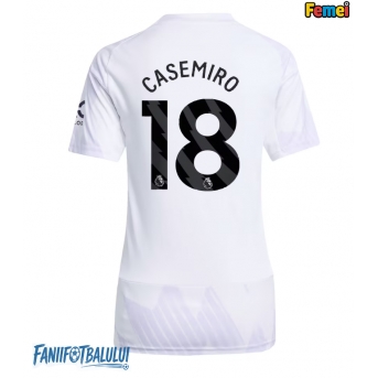 Manchester United Casemiro #18 Tricou Fotbal Replică 2025-26 Femei Deplasare